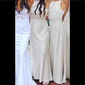 Beautiful BHLDN beige dress size 6 worn only once